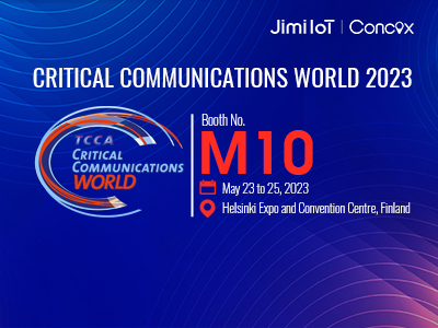 Jimi IoT is excited to announce our participation in May 23-25, 2023 Critical Communications World 2023 in Helsinki, Finland.