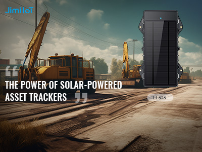 The LL303 is a 4G solar power tracker designed for the management of construction vehicles and vessels.