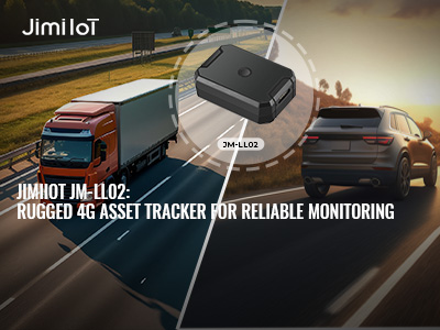 The JM-LL02 is a 4G asset GPS tracking device designed for rugged applications. Featuring a large 6,000 mAh battery and a strong magnetic mount